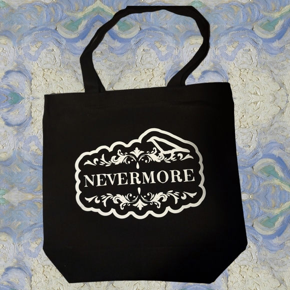 Handbags - Ladies Nevermore Raven Pow inspired tote